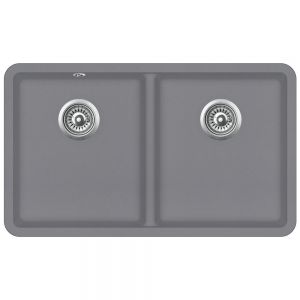 Clearwater Nova 2 Two Bowl Undermount Steel Granite Kitchen Sink 810 x 480