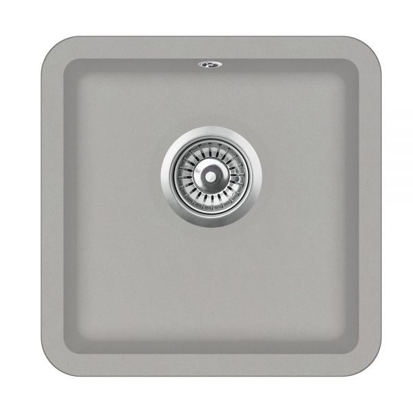 Clearwater Nova 1 One Bowl Undermount Fossil Granite Kitchen Sink 380 x 380