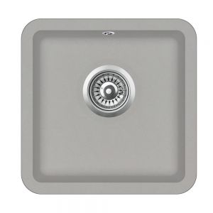 Clearwater Nova 1 One Bowl Undermount Fossil Granite Kitchen Sink 380 x 380