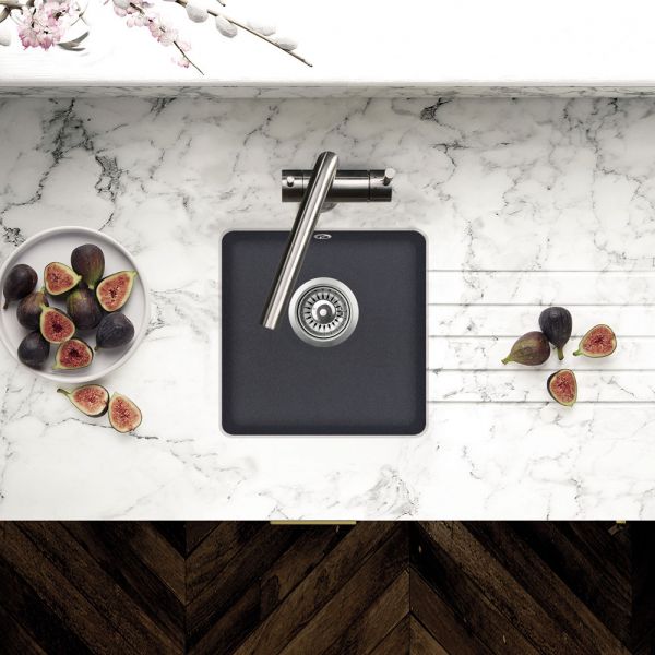 Clearwater Nova 1 One Bowl Undermount Slate Granite Kitchen Sink 380 x 380 #3