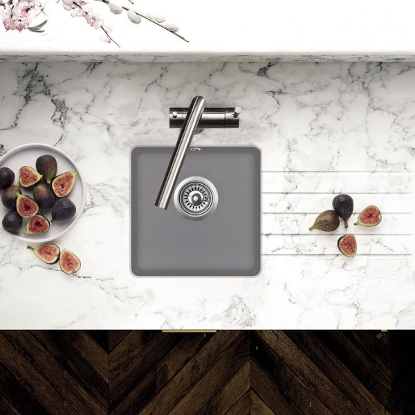 Clearwater Nova 1 One Bowl Undermount Steel Granite Kitchen Sink 380 x 380 #3