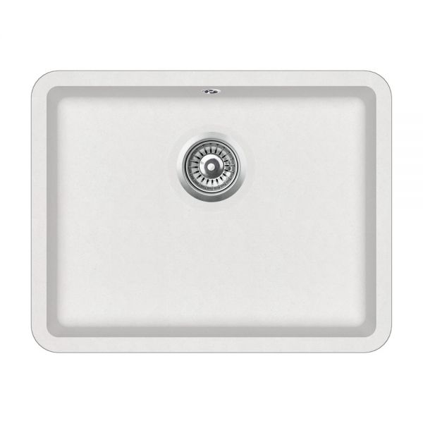 Clearwater Nova 1 One Bowl Undermount Blizzard Granite Kitchen Sink 585 x 460