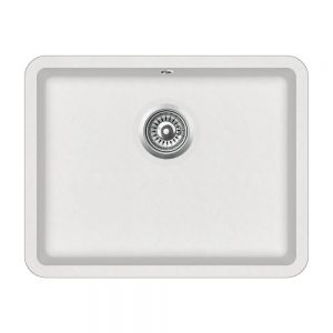 Clearwater Nova 1 One Bowl Undermount Blizzard Granite Kitchen Sink 585 x 460