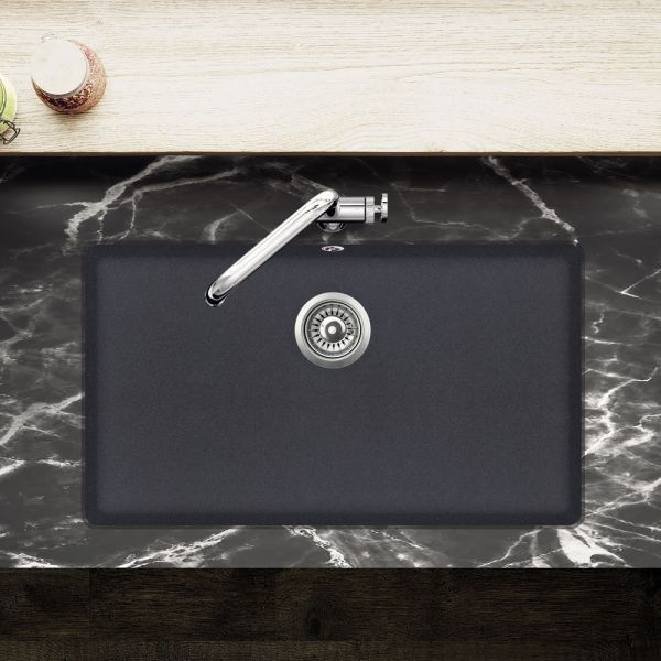 Clearwater Nova 1 One Large Bowl Undermount Slate Granite Kitchen Sink 810 x 480 #3