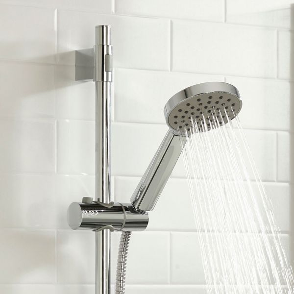 Bristan Onza Chrome Thermostatic Exposed Shower Valve with Riser Kit #6