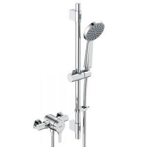 Bristan Onza Chrome Thermostatic Exposed Shower Valve with Riser Kit