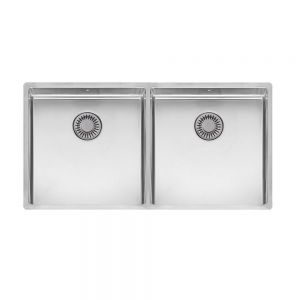 Reginox New York Double Bowl Stainless Steel Kitchen Sink 860 x 440mm