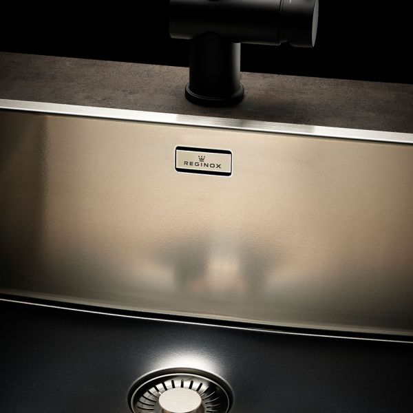 Reginox New York Single Bowl Stainless Steel Kitchen Sink 540 x 440mm #4