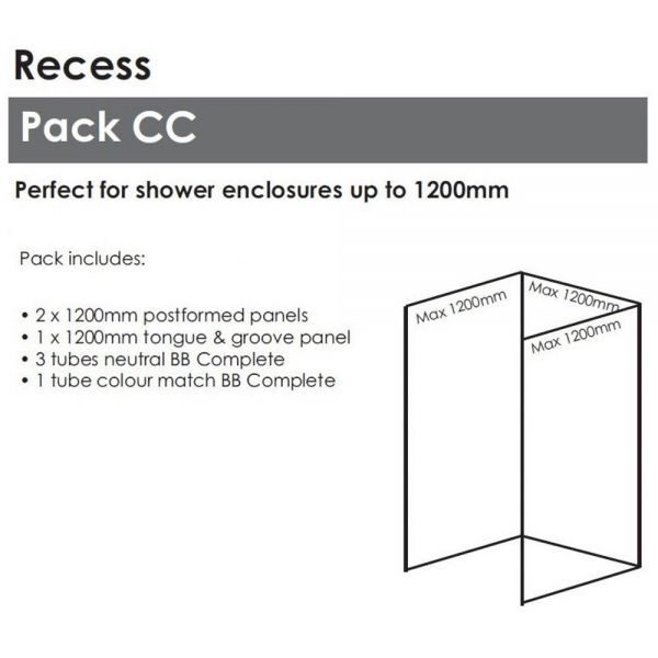 Nuance Small Recess New England Waterproof Wall Panel Pack 1200 x 1200 #2