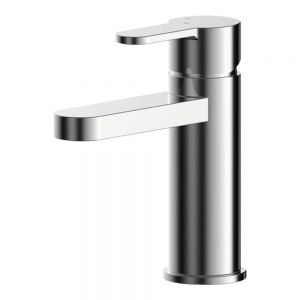 Nuie Arvan Eco Chrome Mono Basin Mixer Tap with Push Button Waste