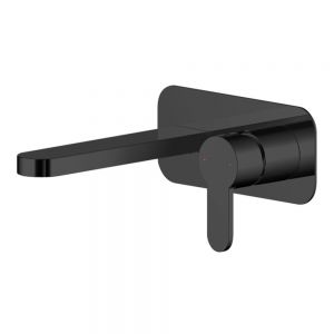 Nuie Arvan Matt Black Wall Mounted Basin Mixer Tap