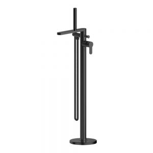 Nuie Arvan Matt Black Floor Standing Bath Shower Mixer Tap