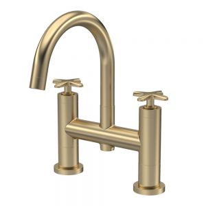 Nuie Aztec Brushed Brass Bath Filler Tap