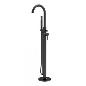 Nuie Aztec Matt Black Floor Standing Bath Shower Mixer Tap