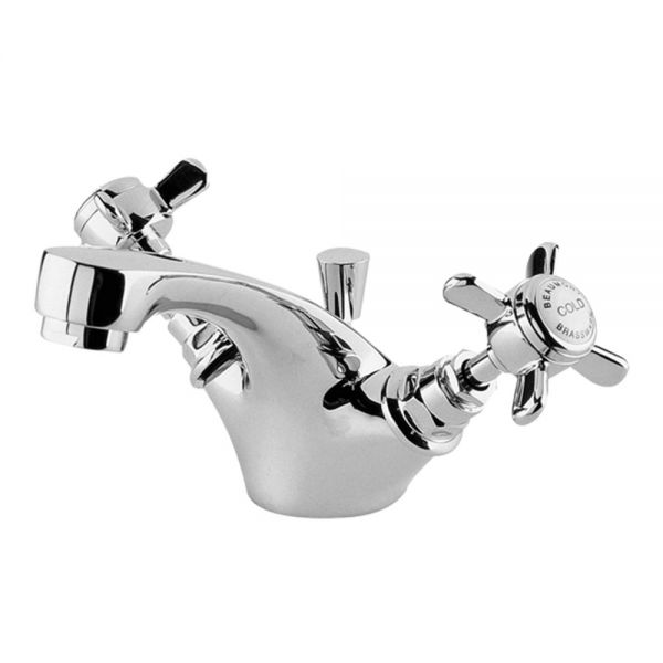 Nuie Beaumont Chrome Mono Basin Mixer Tap with Pop Up Waste