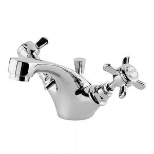Nuie Beaumont Chrome Mono Basin Mixer Tap with Pop Up Waste