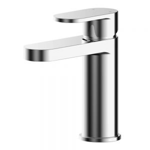 Nuie Binsey Chrome Mono Basin Mixer Tap with Push Button Waste