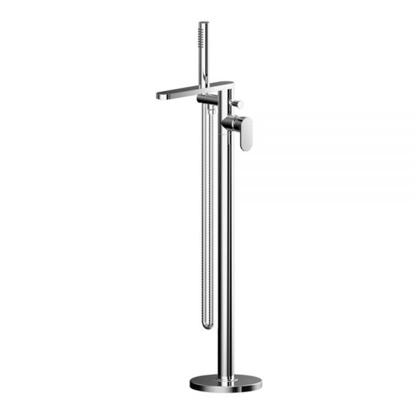 Nuie Binsey Chrome Floor Standing Bath Shower Mixer Tap