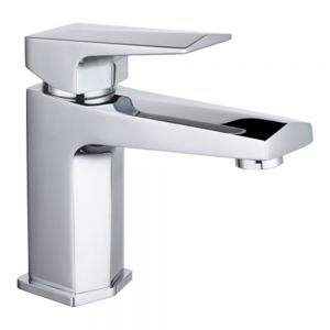Nuie Hardy Chrome Mono Basin Mixer Tap with Push Button Waste
