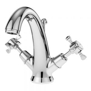 Nuie Selby Chrome Mono Basin Mixer Tap with Pop Up Waste