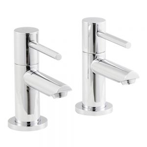 Nuie Series II Chrome Basin Pillar Taps