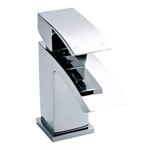 Nuie Vibe Chrome Mono Basin Mixer Tap with Waste