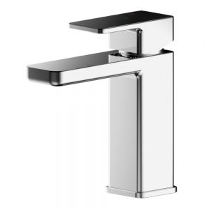 Nuie Windon Eco Chrome Mono Basin Mixer Tap with Push Button Waste
