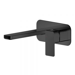 Nuie Windon Matt Black Wall Mounted Basin Mixer Tap