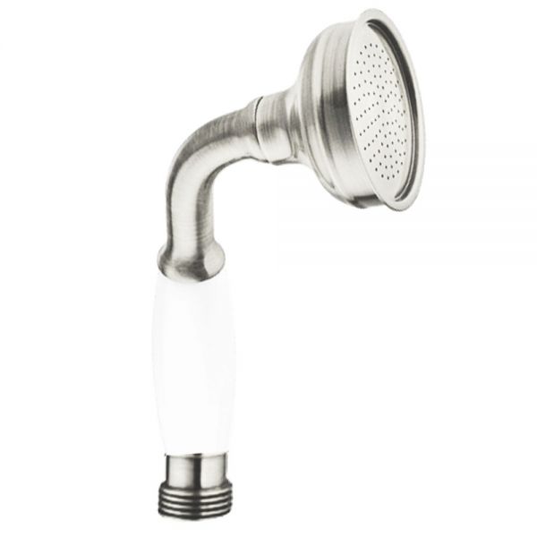 JTP Old English Chrome Single Function Round Shower Handset