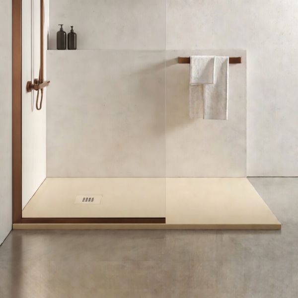 Apex Rectangular 2000 x 800 Sand Slate Effect Shower Tray #4