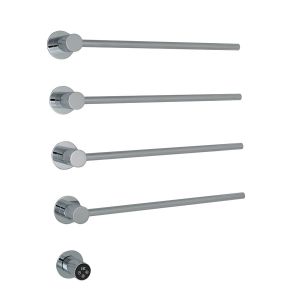 JTP Onyx Chrome 610 x 536 Designer Electric Towel Rail