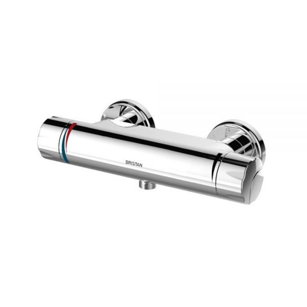 Bristan OPAC thermostatic exposed bar shower valve with Fast Fit connections OP SHXVO ISOL EH C