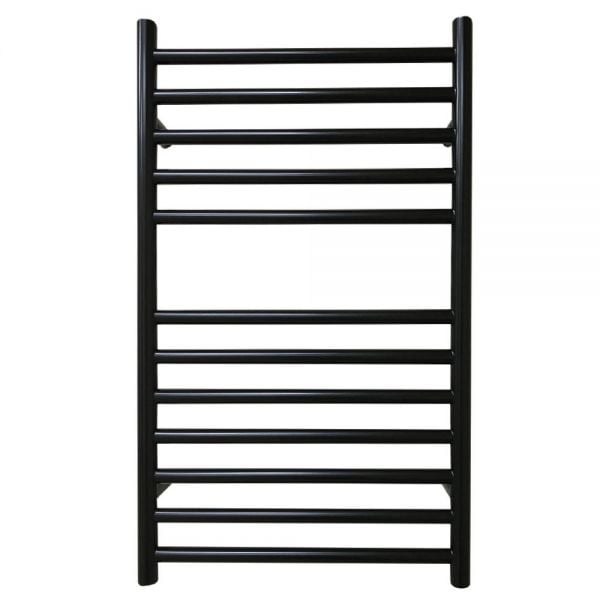 JIS Sussex Ouse Black 700mm x 400mm ELECTRIC Stainless Steel Towel Rail
