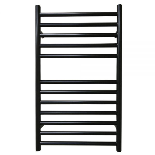 JIS Sussex Ouse Black 700mm x 400mm Stainless Steel Towel Rail