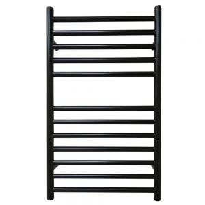 JIS Sussex Ouse Black 700mm x 400mm Stainless Steel Towel Rail