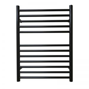 JIS Sussex Ouse Black 700mm x 520mm Stainless Steel Towel Rail