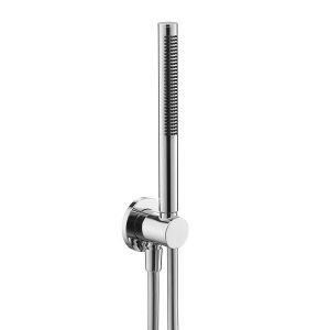 JTP Florence Chrome Shower Kit with Wall Outlet, Handset and Hose
