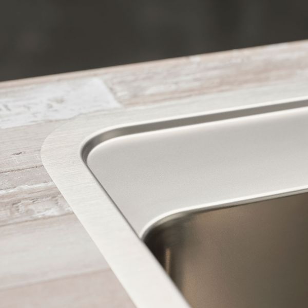 Reginox Ohio Single Bowl Stainless Steel Kitchen Sink 540 x 510mm #3