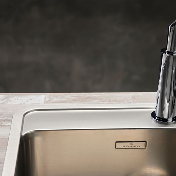 Reginox Ohio Single Bowl Stainless Steel Kitchen Sink 540 x 510mm #5