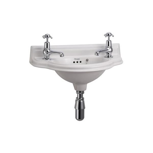 Burlington 505mm Wall Hung Curved Cloakroom Basin P13