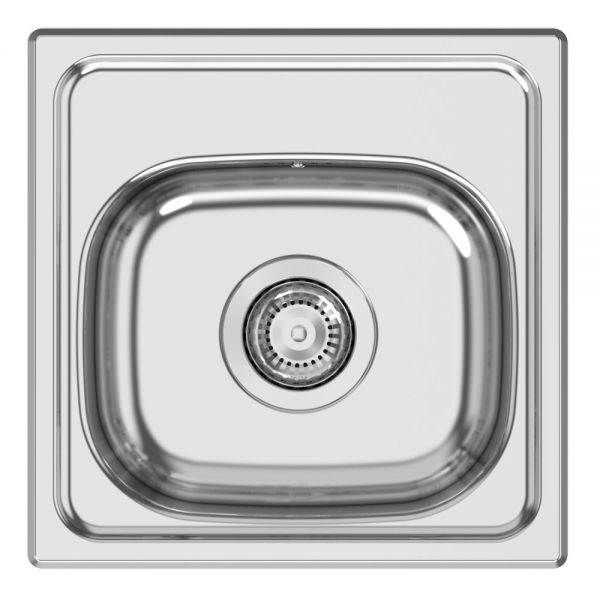 Clearwater Pio Bar 1 One Bowl Inset Stainless Steel Kitchen Sink 380 x 380