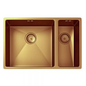 Ellsi Elite 1.5 Bowl Inset or Undermount Copper Kitchen Sink