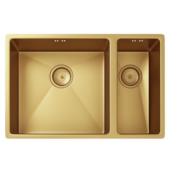 Ellsi Elite 1.5 Bowl Inset or Undermount Gold Kitchen Sink