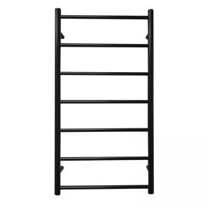 JIS Sussex Pevensey Black 975mm x 520mm ELECTRIC Stainless Steel Towel Rail