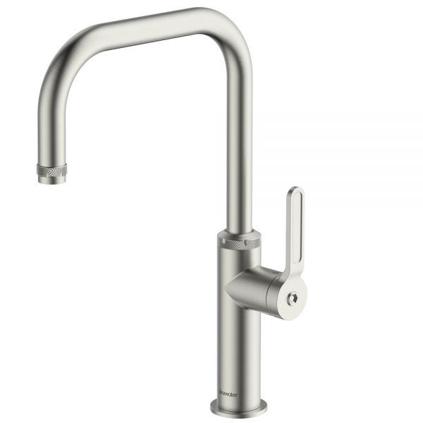 Clearwater Pioneer U Single Lever Brushed Nickel Monobloc Kitchen Sink Mixer Tap