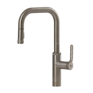 Clearwater Pioneer Single Lever Brushed Nickel Pull Out Monobloc Kitchen Sink Mixer Tap