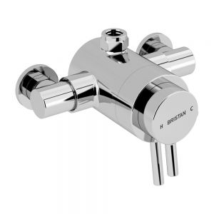 Bristan Prism Exposed Concentric Chrome Top Outlet Shower Valve Only PM2 CSHXTVO C