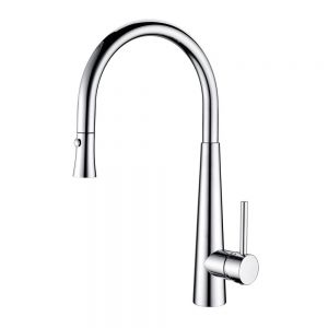 Clearwater Porrima Single Lever Chrome Pull Out Monobloc Kitchen Sink Mixer Tap