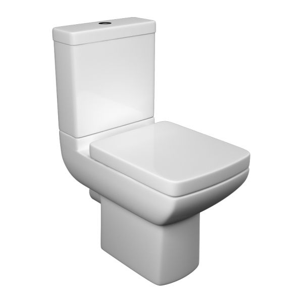 Kartell Pure Close Coupled WC with Cistern and Toilet Seat