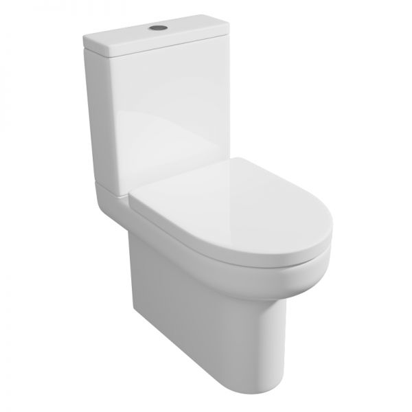 Kartell Bijoux Back To Wall Close Coupled WC with Cistern and Toilet Seat